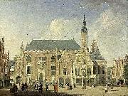 Jan ten Compe Haarlem: view of the Town Hall Germany oil painting artist